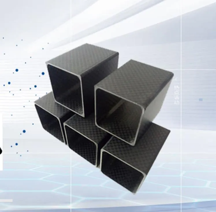 Customizable Square Carbon Fiber Tube with 3K Twill Carbon Fiber Fabric