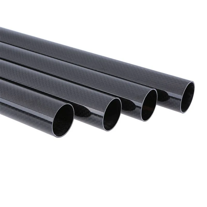 Versatile 3K Carbon Fiber Tube with Glossy Surface Finish Options