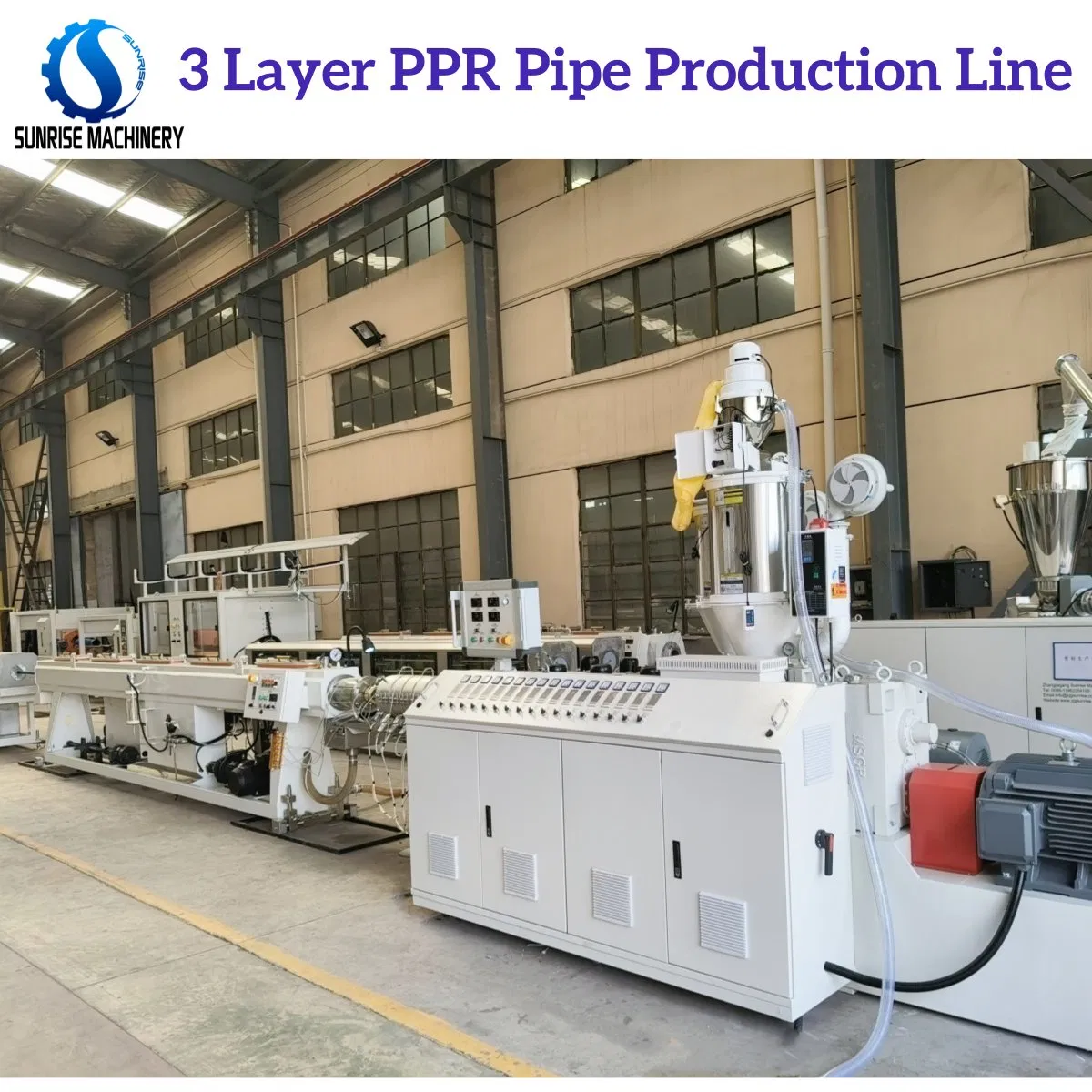 3 Layer Multi Layer PPR Pipe with Fiber Glass Reinforced Water Pipe Extrusion Production Manufacturi
