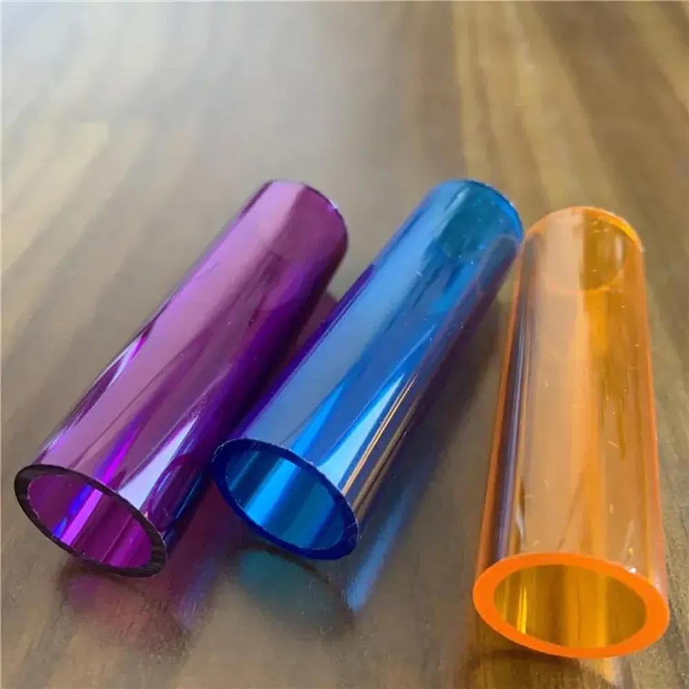 Colored Polycarbonate PC PVC Plastic Diffuser Round and Square Acrylic PMMA Pipe