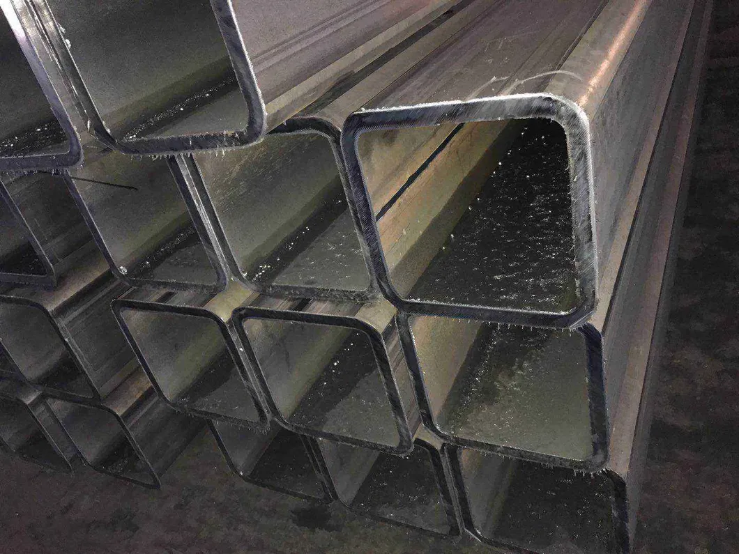 Black Painted Welded Square and Rectangular Steel Tube Pipe