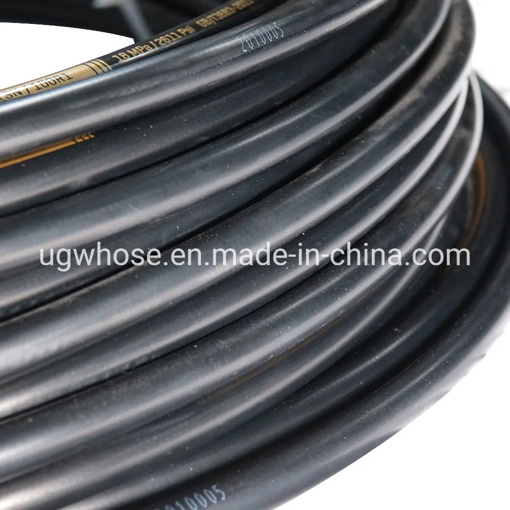 Ugw Hoses Industrial Hydraulic High Pressure Flexible Braided Suction Nylon Oil Air Rubber Hose Pipe