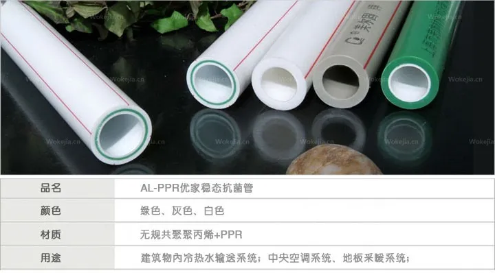 High Quality Al/PPR Pipe Plastic PPR Pipes