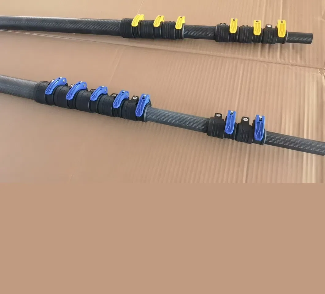 China Factory Supply 25FT 30FT 35FT High Stiffness Carbon Fiber Telescoping Tubes