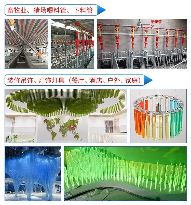 PC PVC Transparent Plastic Pipe for Packing Storage Eyebrow Pencil