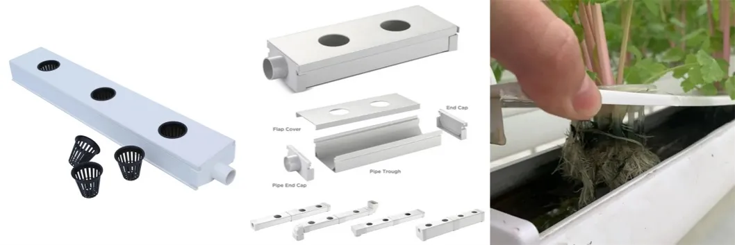 PVC Hydroponic Pipe for Greenhouse Lettuce Planting Soilless Agriculture