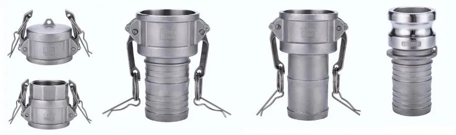Type B Female Coupler Male Thread Stainless Steel Hose End Coupling Camlock Fitting