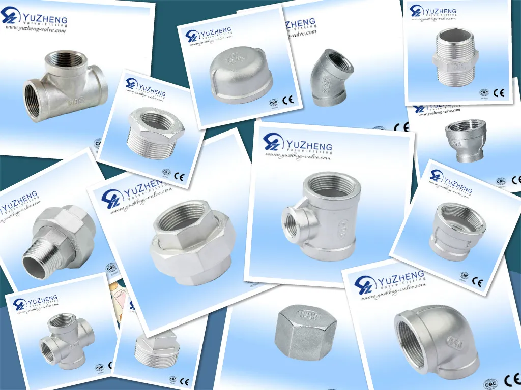 Stainless Steel CF8/CF8m/Wcb/Ci/Brass BSPT/BSPP/NPT/Welded High Pressure Stainless Steel Pipe Fitting for Chemical Industry