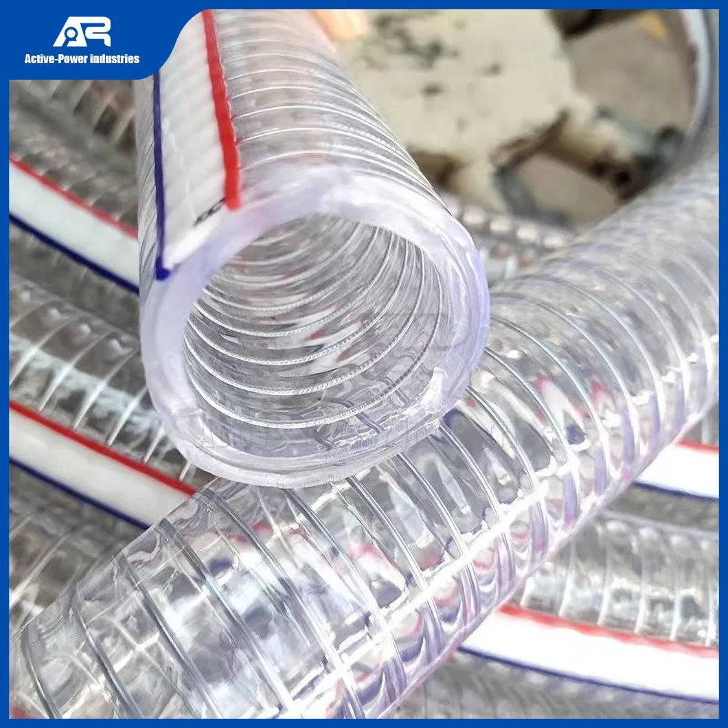 Active-Power Industries PVC Flexible Hose Manufacturing Fiber Reinforced Hose China High Temperature