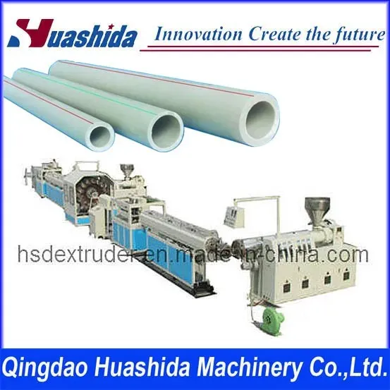 PPR Pipe Production Line for Manufacturing Corrosion-Resistant Hot and Cold Water Pipes with Vacuum Calibration and Cutting Unit