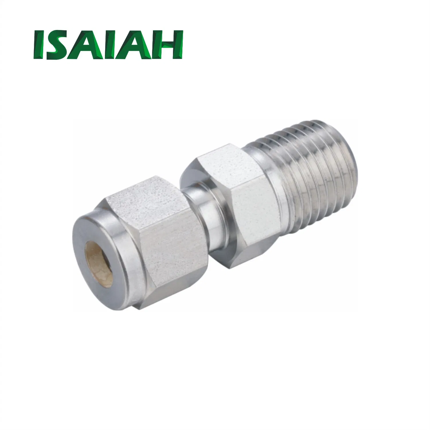 200 Bar High Pressure NPT Thread Double Ferrule Tube Connector Corrosion Resistance Rust Free 316L S
