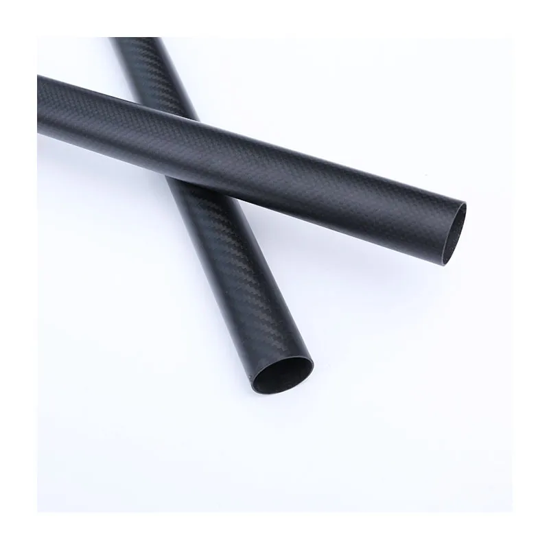 Versatile 3K Carbon Fiber Tube with Glossy Surface Finish Options