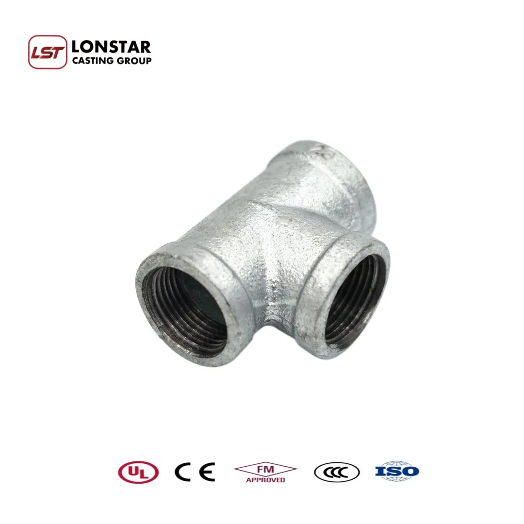 Lonstar Gi Screw Pipe Fittings Industrial Tee Corner Threaded Extension Clamps Galvanized Pipe Plumb