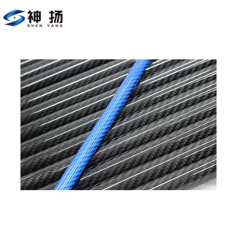 Od 8mm, ID 6mm, Length 1000mm, 3K Plain (Twill) Carbon Fiber Tube Pipe