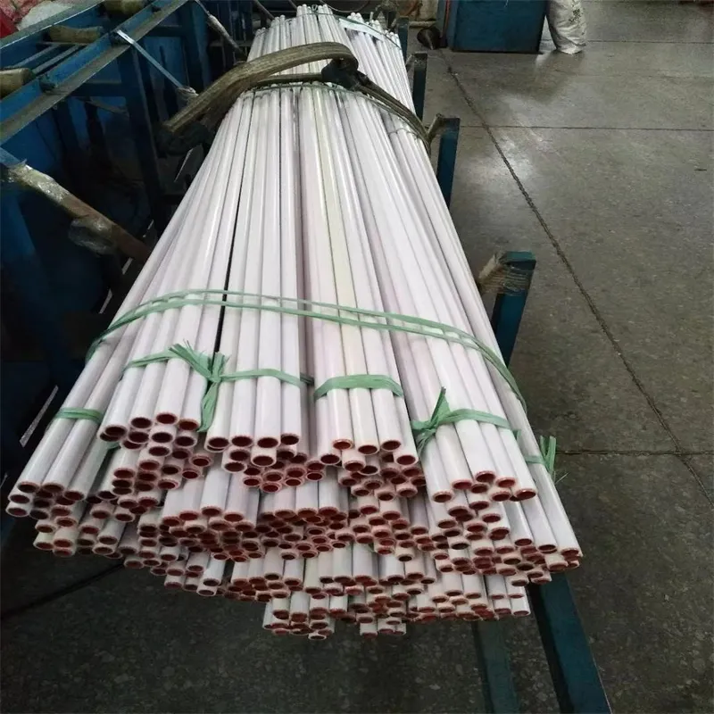 Gas Use 1/4 3/8 PVC Coated Copper Tube Black /White/ Yellow/Green Plastic Clad Copper Pipe