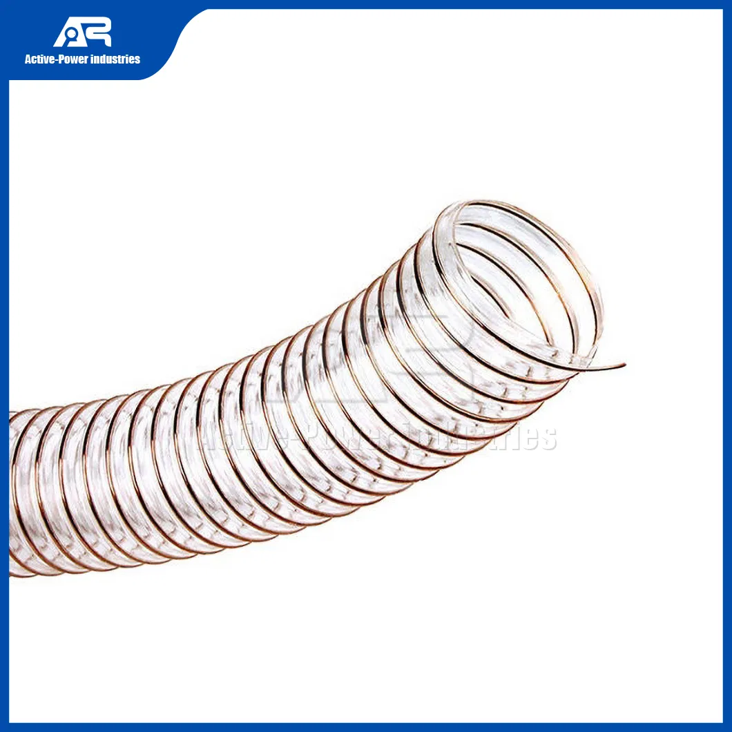 Active-Power Industries PVC Tube Factory Steel Wire Reinforced Hose China Spiral Steel Wire Reinforc