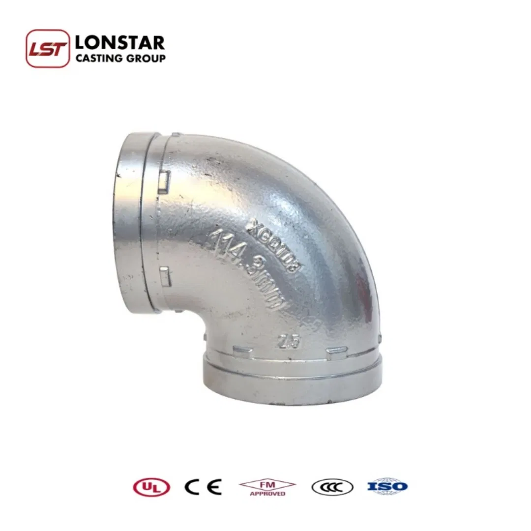 Lonstar Round Joint 90 Degree Galvanized Pipe Fitting Elbow 33.7mm Gi Tee 1" Low Pressure Galva