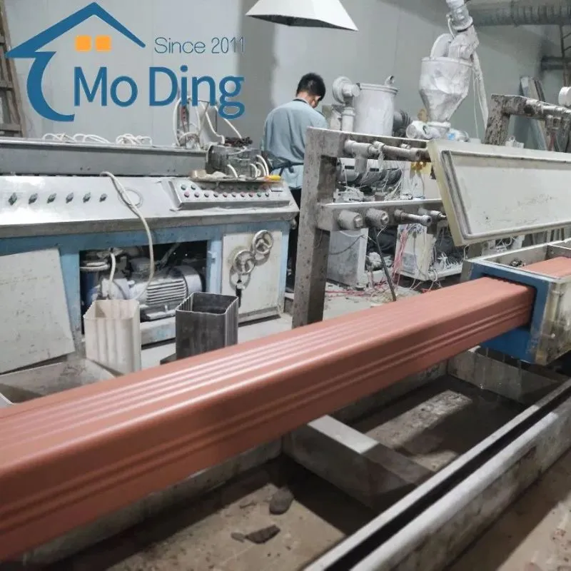 Mo Ding Premium PVC Gutter System Rainwater Pipe Vinyl Roof Drainage Tubes