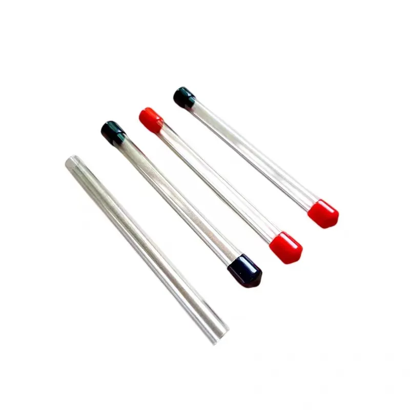 PC Transparent Custom Plastic Packing Pipe with PVC End Cover/Cap