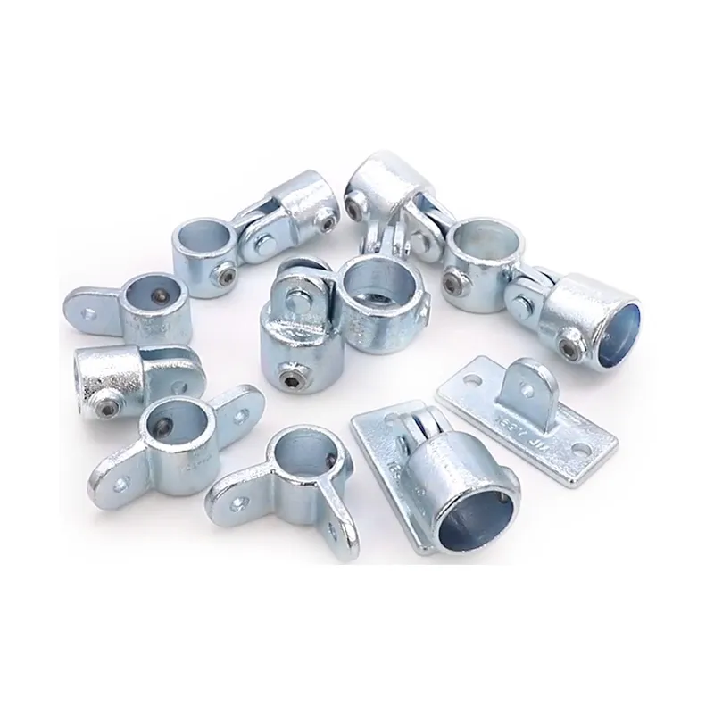 Fence Pipe Fittings Galvanized Steel Key Clamp Fitting for Greenhouse and Playground
