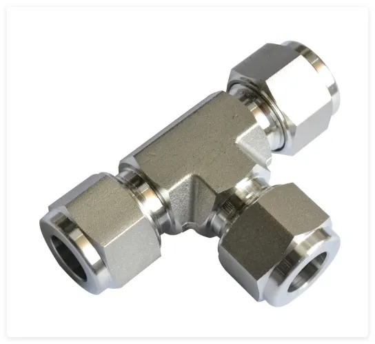 Swagelok Type Compression Tube Sleeve Stainless Ferrule Fitting Tee Tube Couplings Connectors Wholesale, Jic Male Hydraulic Ss High-Pressure Hose Fittings