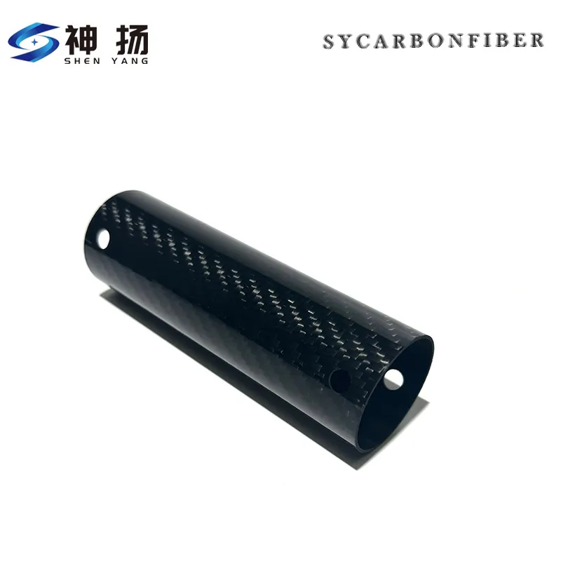 China Factory Direct Sales 100% Pure Carbon CNC Machined Perforated High-Strength Twill Weave Glossy