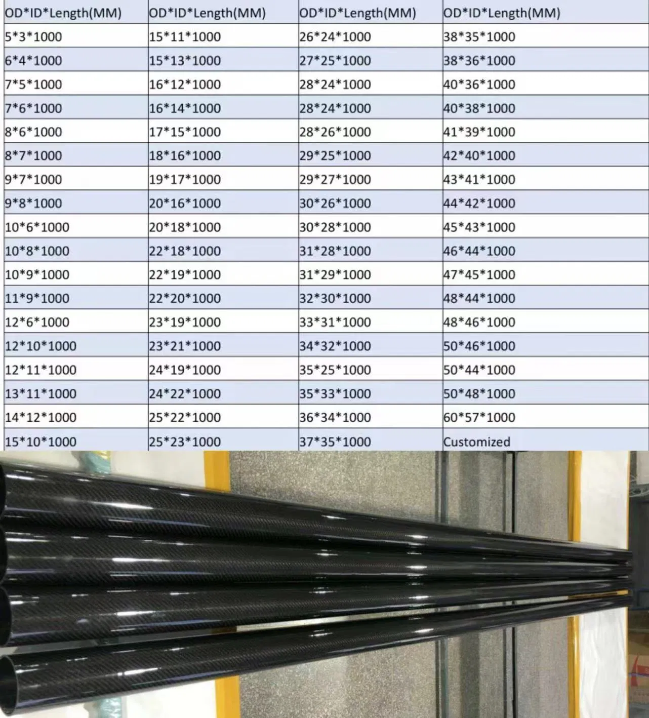 Carbon Fiber Telescopic Cleaning 3K Carbon Fiber Tube Multipurpose Twist Lock Carbon Telescopic Tube with Optional Custom Accessories