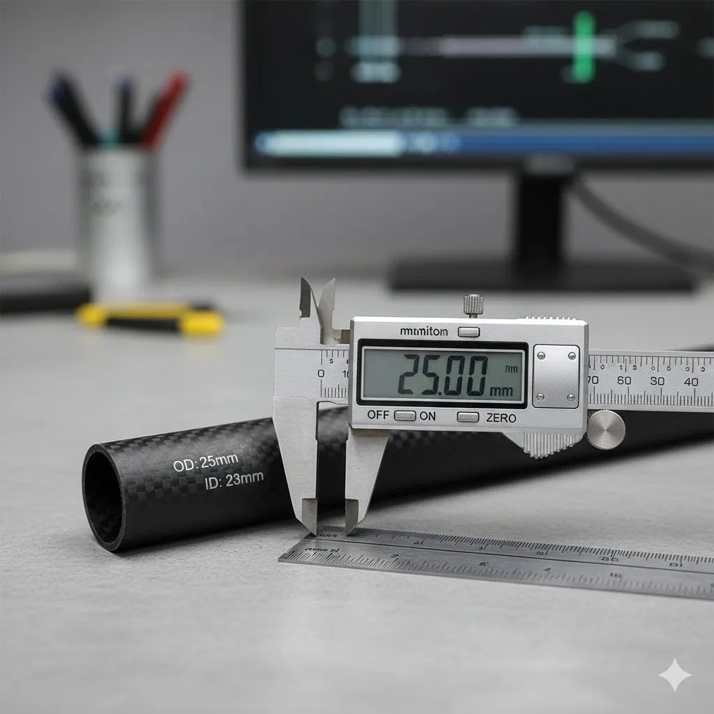 Forged T700 5 16 Carbon Fiber Tube with Glossy Finish for Automotive Projects