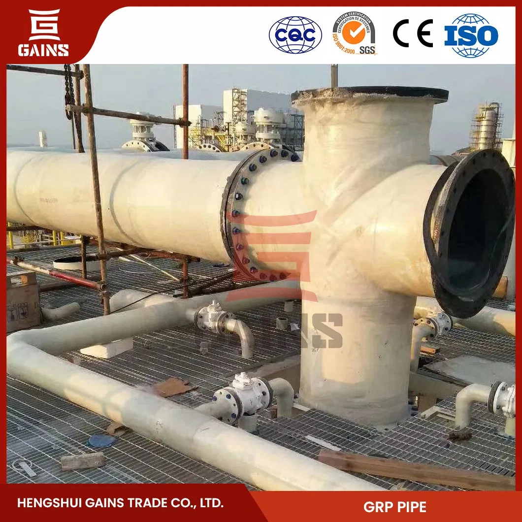 Gains GRP Pipe 450 mm Price Wholesaler PVC FRP Sewerage Pipe China FRP Chemical Pipe