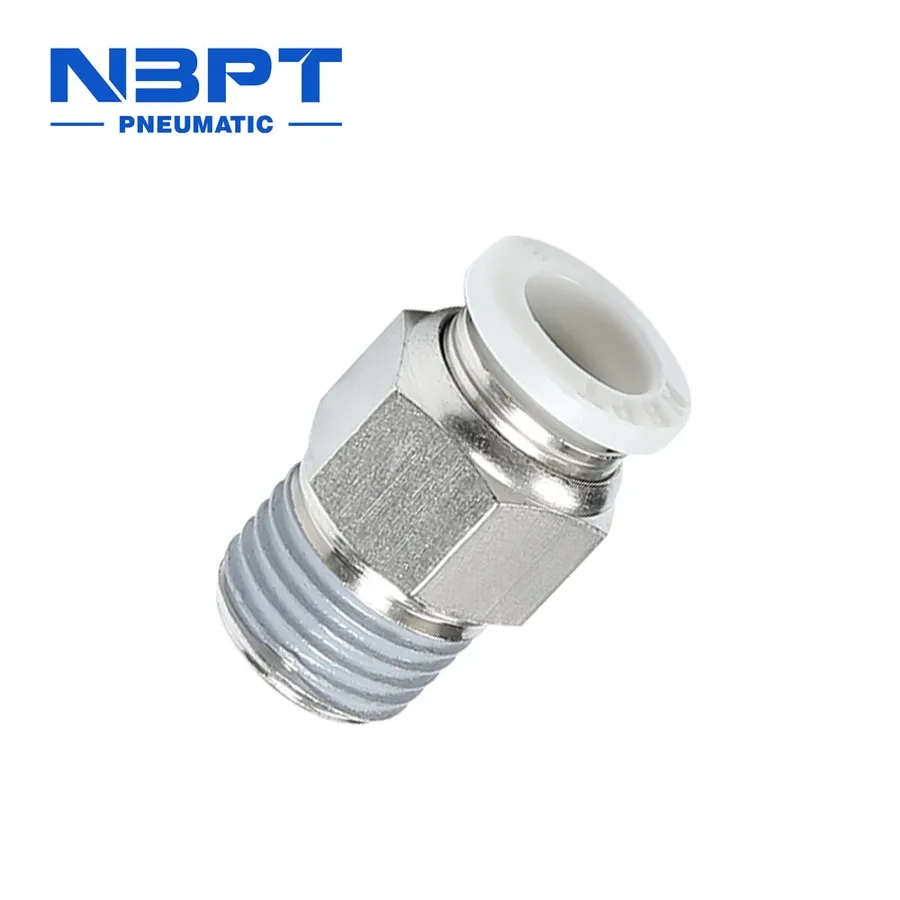 New Nbpt PC-R Air Quick Coupler Brass &amp; Plastic Pneumatic Push to Connect Fitting