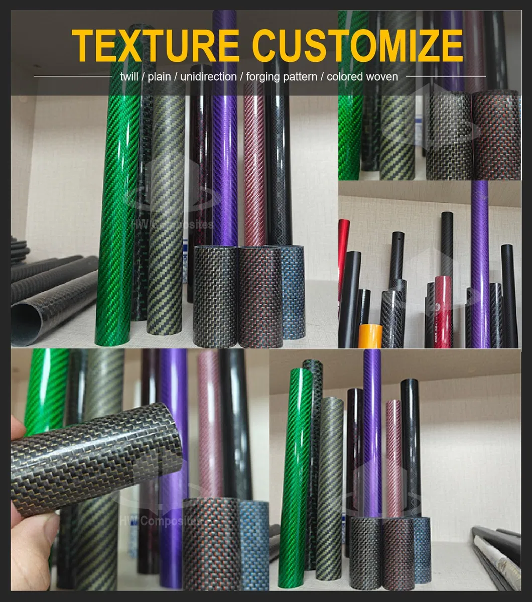 Carbon Fiber Square Tube for Drone Customize