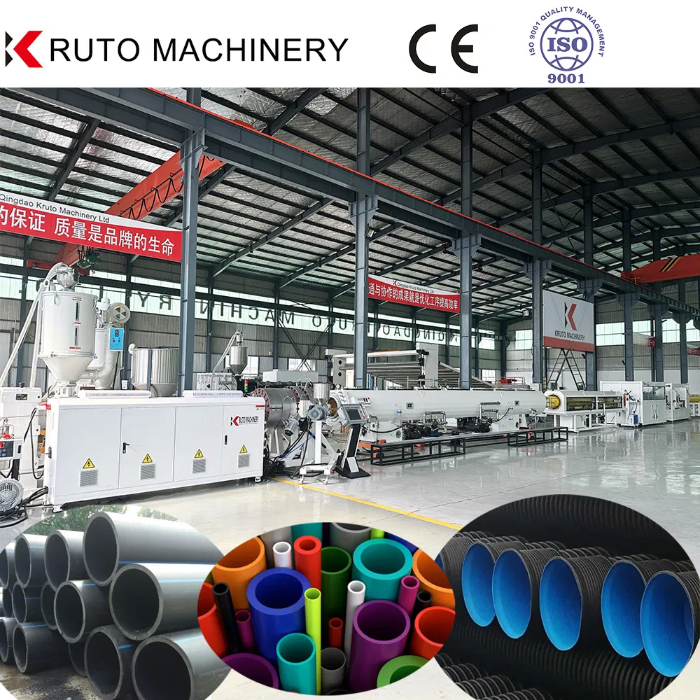 PE Pipe Production Line Dhpe PPR PVC Water/Gas/Conduit/Garden Hose/Drainage/Sewage Pipe Machinery Ex