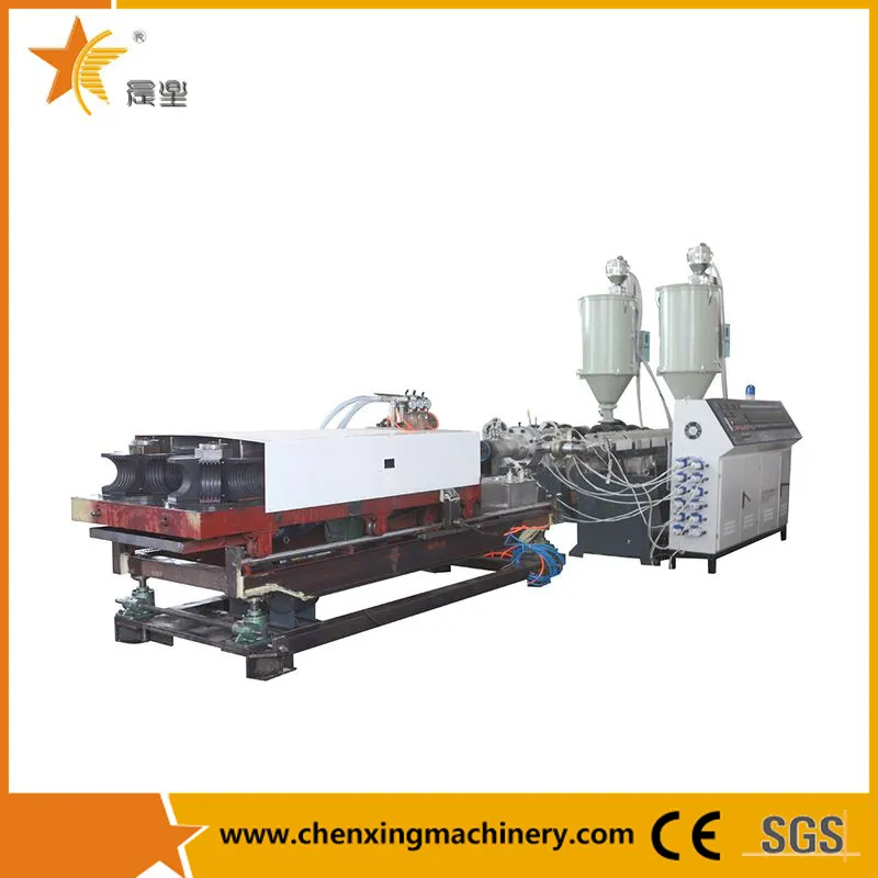 PP/PE/PVC/EVA/PA Single Wall Corrugated Hose Pipe Production Machine Line