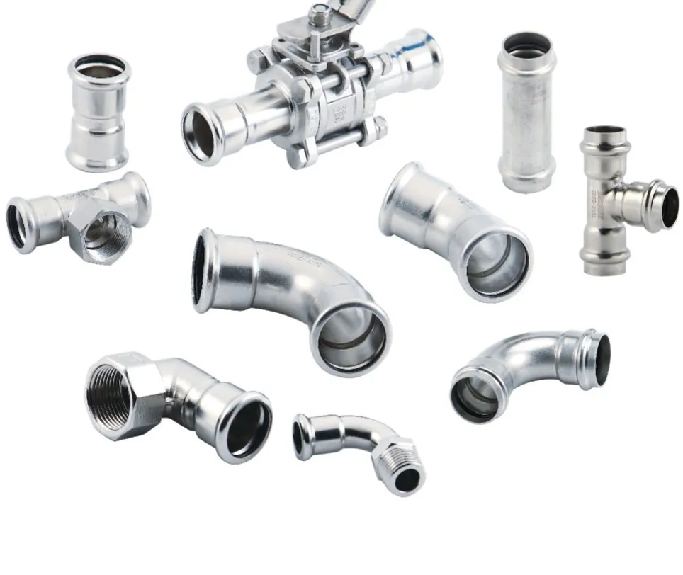 Stainless Steel/Carbon Steel/Copper/Brass M/V Press Fitting Plumbing Fitting