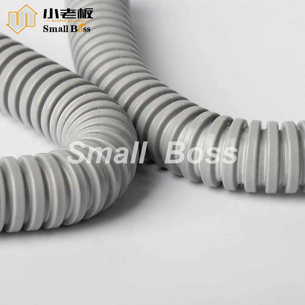Flexible PVC Corrugated Pipe for Electrical Cable Protection / Drainage