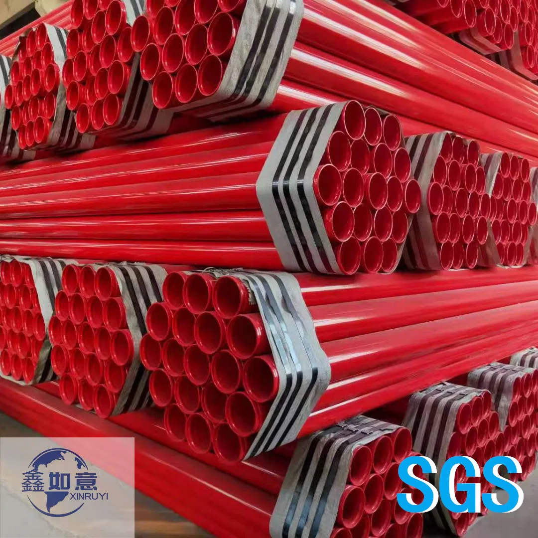 PVC Coated Plastic Pipeline Epoxy Resin Fire Fighting Sprinkler Composite Steel Pipe
