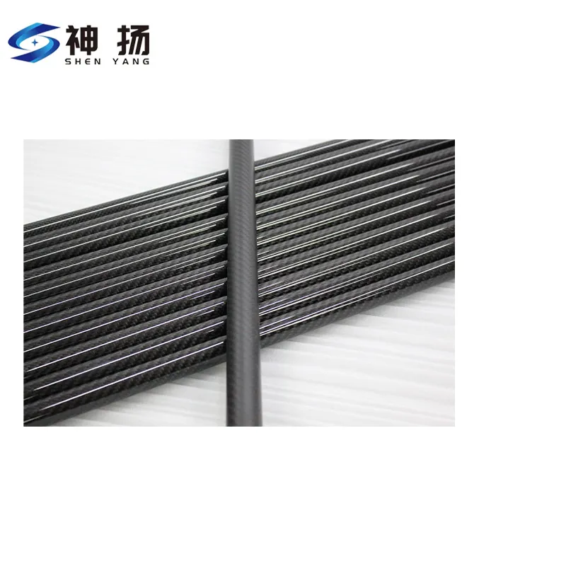 Od 8mm, ID 6mm, Length 1000mm, 3K Plain (Twill) Carbon Fiber Tube Pipe
