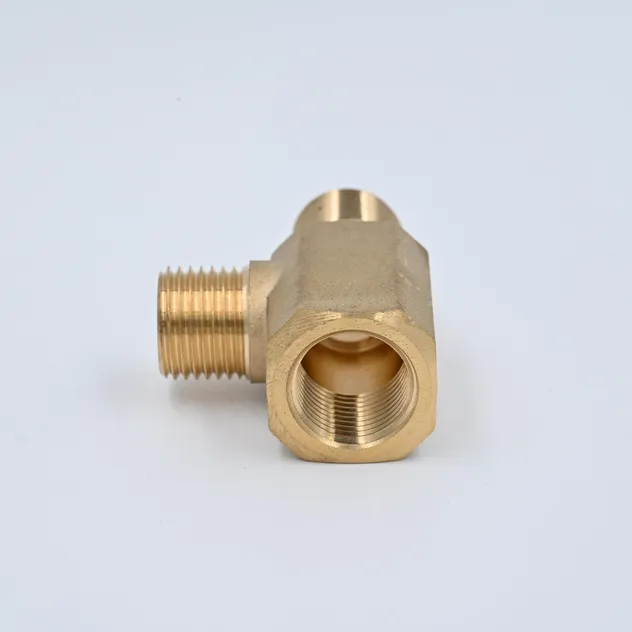 Metric NPT Thread Brass Fitting Female Tee Brass Pipe Fitting
