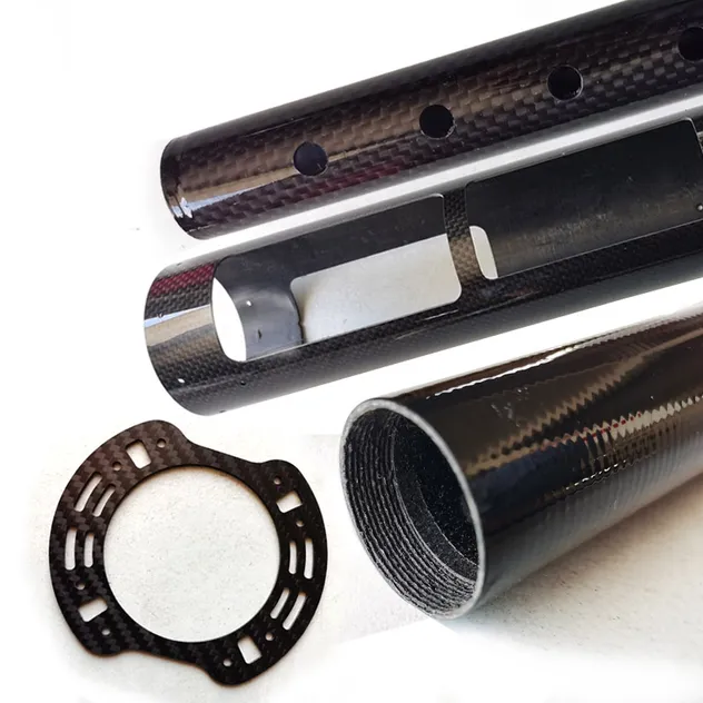 Carbon Fiber Composite Material Pipe Cfrp Tube Prosthetic Limb Support Unmanned Aerial Vehicle Arm Lightweight and High Strength Carbon Fiber Rod