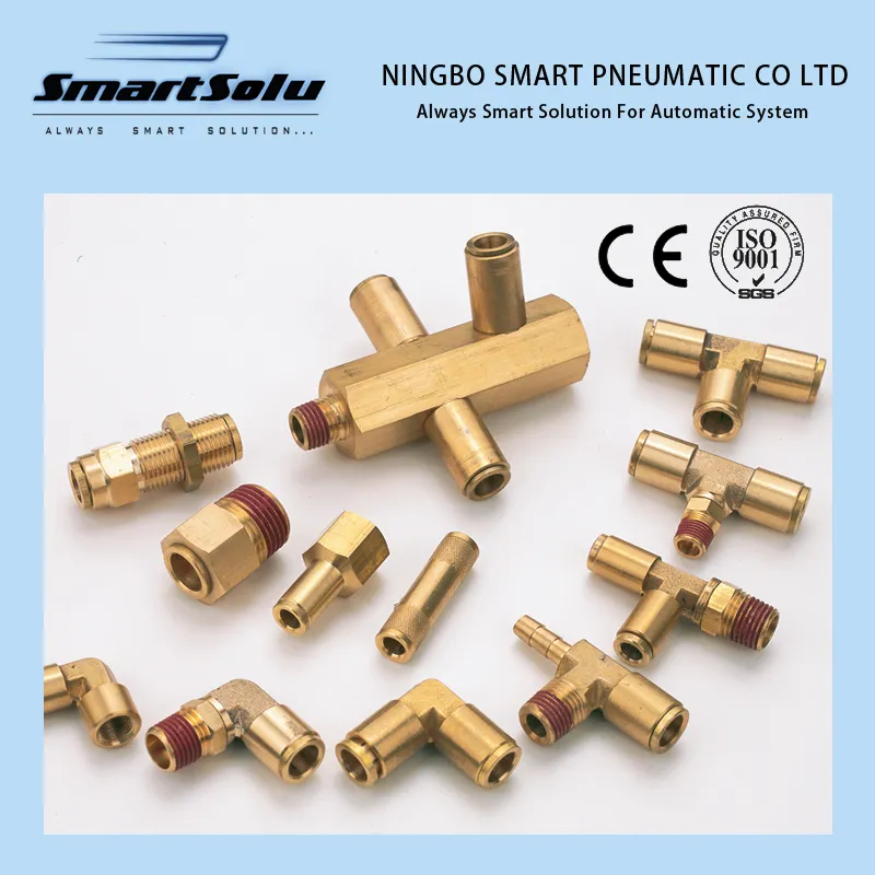Plastic Brass Stainless Steel Material SAE Standard DOT Air Hose Push in One Touch Quick Connector P