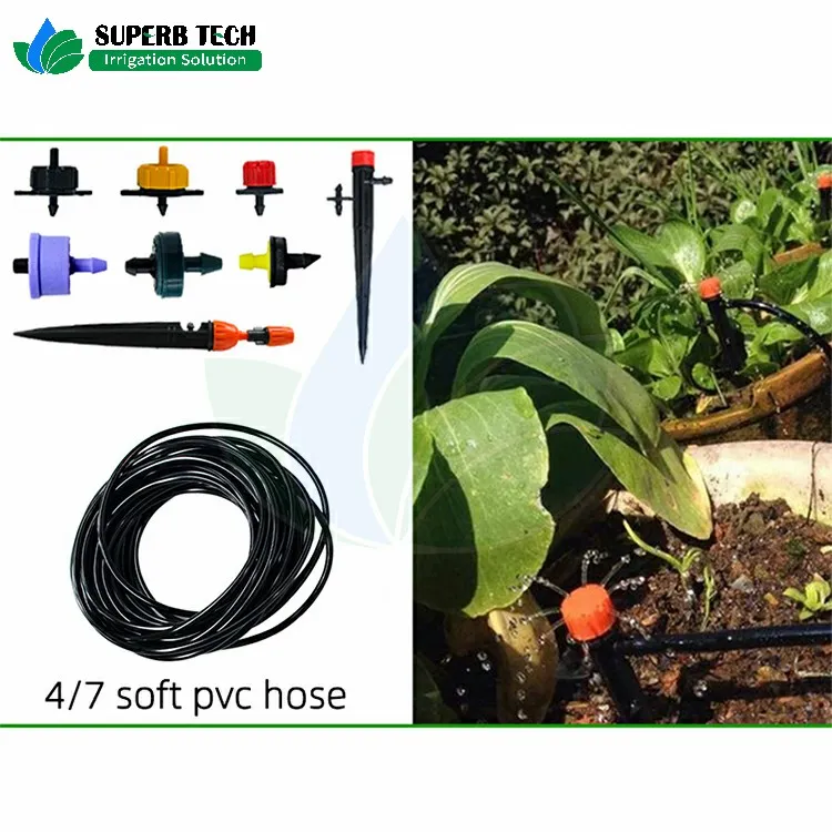 Agricultural &amp; Garden Irrigation PVC Pipe Soft PVC Tube Watering System Pipeline