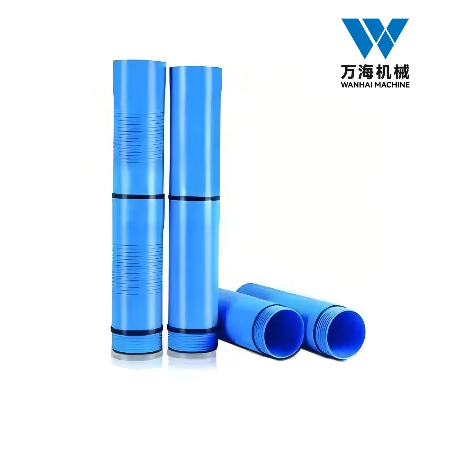 Factory Low Price 5 Inch PVC UPVC Deep Water Well Blue Borewell Casing Pipes with Threaded Ends and