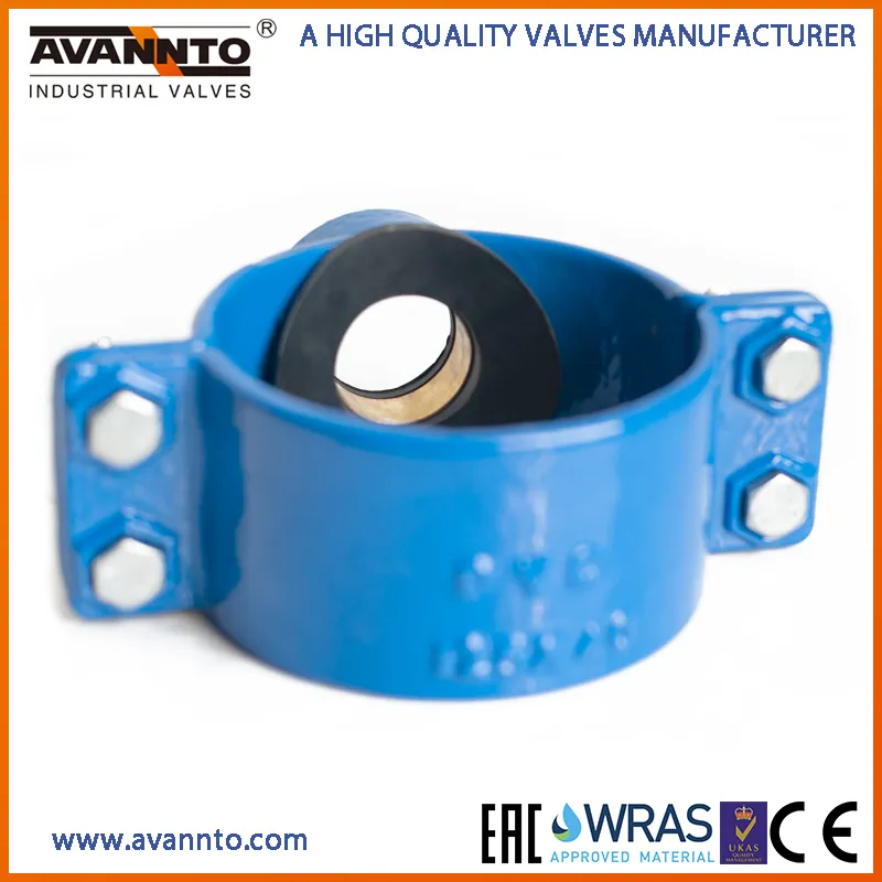 Ductile Iron Saddle Clamp Can Be Applied for PVC/PE Pipe