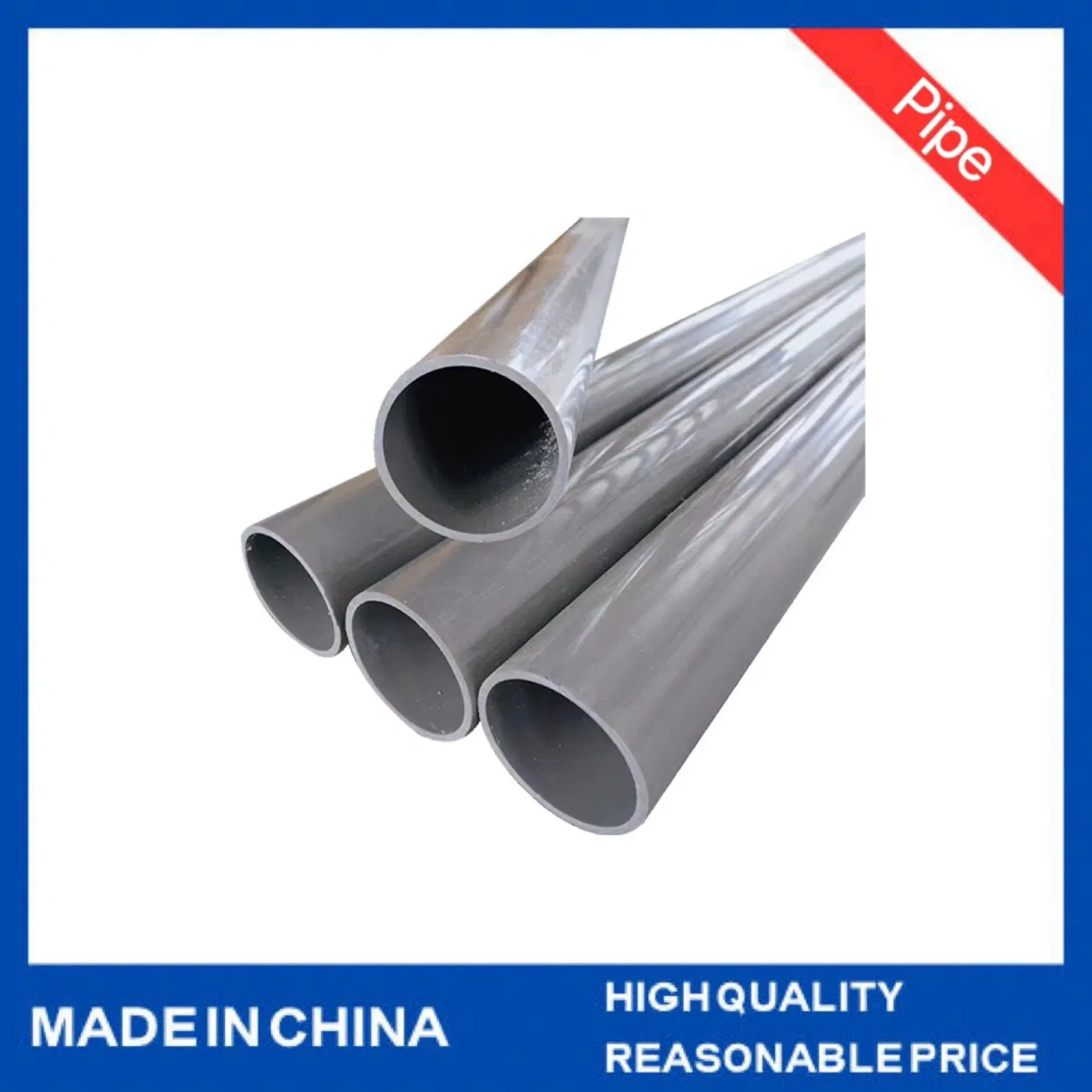 Custom Popular Style White Round Drain Pipe Supports Durable PVC Drain Tube