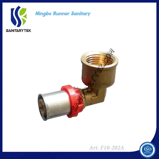 Equal Elbow Brass Press Fitting for Multilayer Pipes (F10-203)