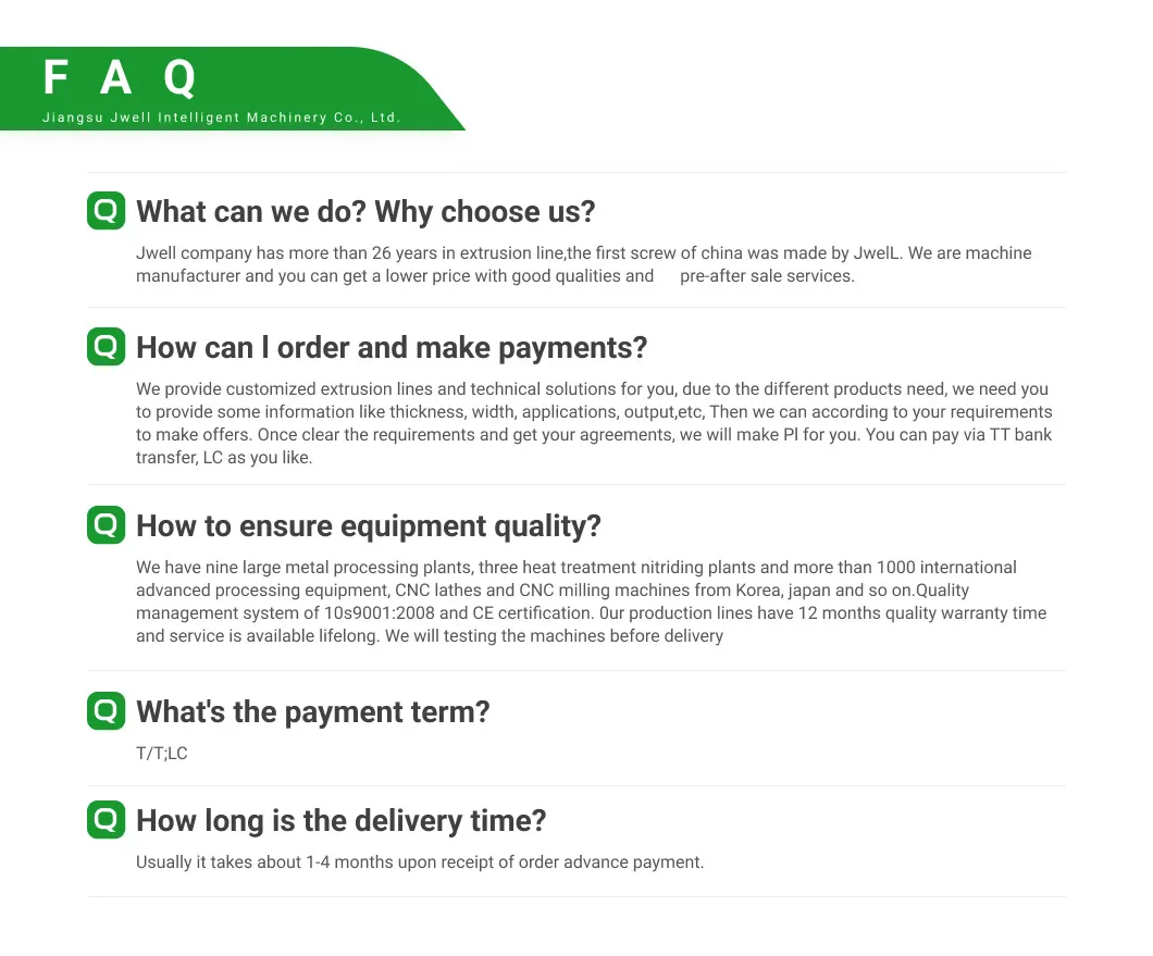PVC-Uh/UPVC/CPVC Plastic Pipe Extrusion Production Line Satisfy Diff Erent Diameters and Wall Thicknesses Jwell Global Supplier Supply Plastic Pipe
