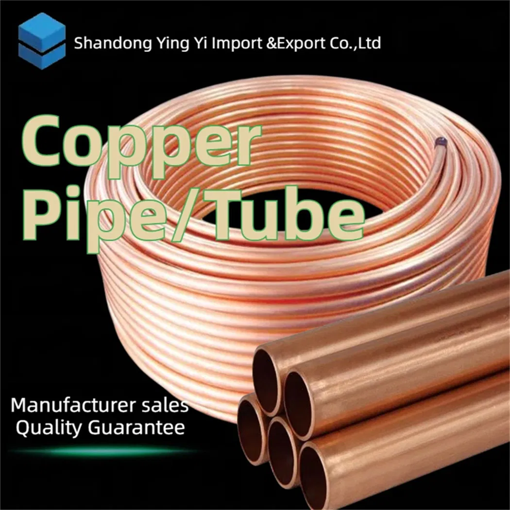 T2 Copper Plastic PVC Straight and Coil Natural Gas Transportation Plastic-Coated Copper Pipe