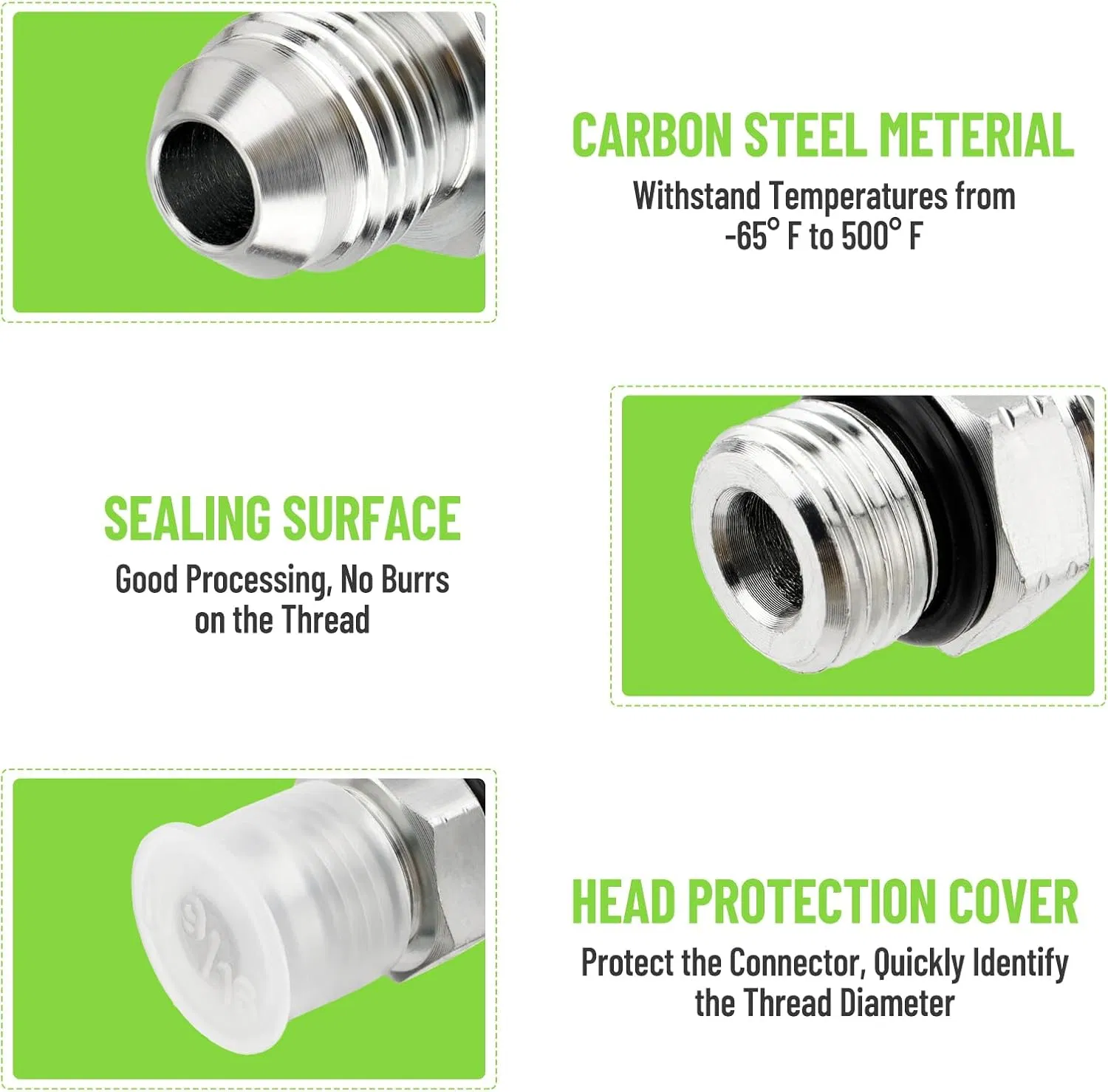 Galvanized Durable Metal Hydraulic Adapter Fittings for Industrial