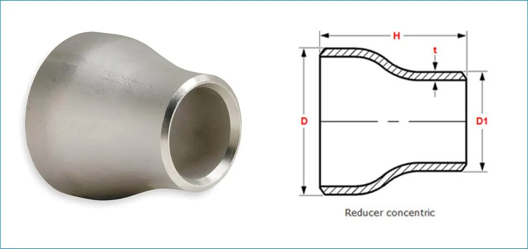 1"to 2" High Pressure Stainless/Carbon Steel Corrosion Resistant Concentric/Eccentric Reducer Pipe Fitting Reducer Steel Reducer