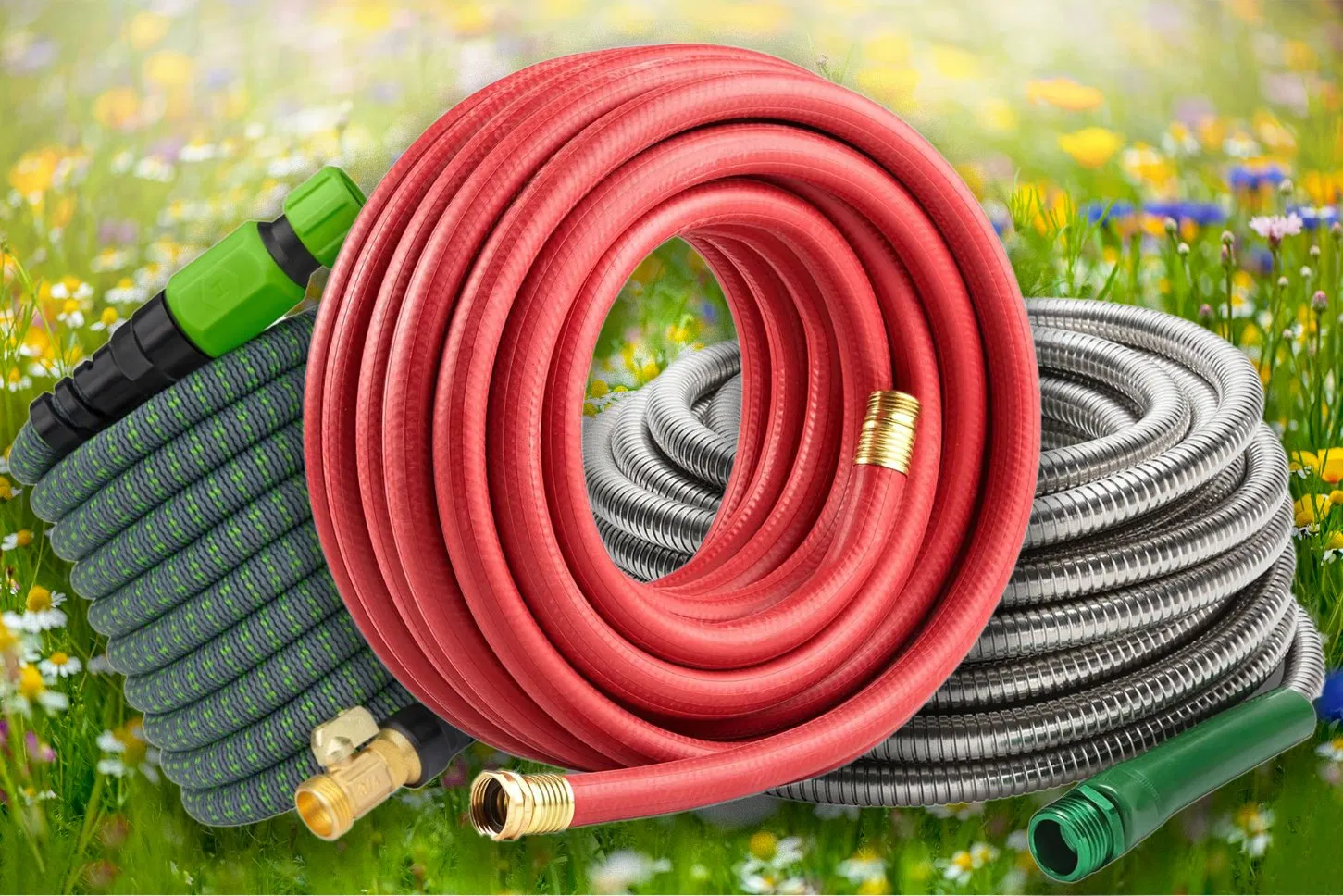 Heavy Duty Flexible PVC Clear Nylon Braided Hose Pipe 1/4" to 3" for Water Garden Irrigati